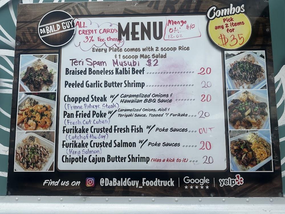 Da Bald Guy Menu image 1