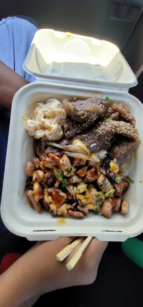 Pan Fried Poke and Kalbi